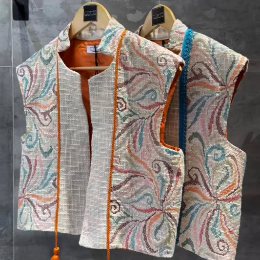 Veste Artisanale "Élégance Bohème"